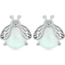 Firefly Luminous Stone Earrings 925 Sterling Silver
