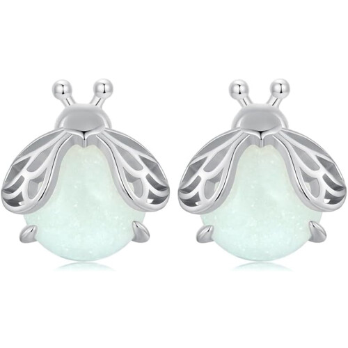 Firefly Luminous Stone Earrings 925 Sterling Silver