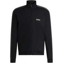 (L, Black/Gold) Boss Mens Logo Regular Long-Sleeved Jacket
