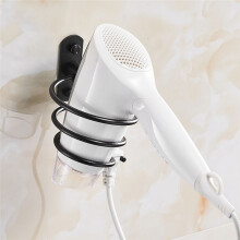 Hair Dryer Organizer Rack Aluminum Bathroom Hairdryer and Straightener Holder Wall Mounted Shelves Accessories Blower B