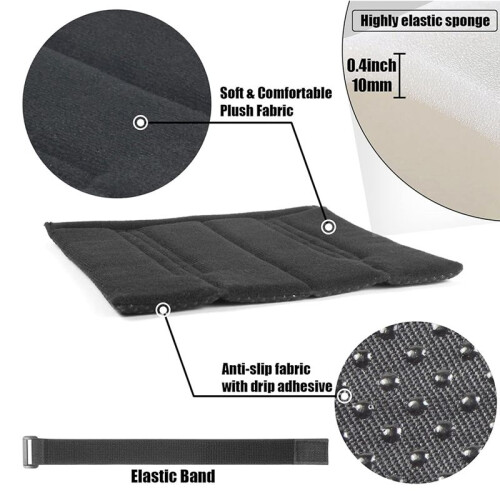 4 Pcs Bunk Bed Ladder Pads,with 8 Adjustable Hook & Loop Straps,Bunk Bed Ladder Cover,Ladder Step Pads Loft Bed