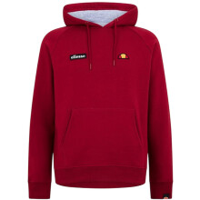 (S, Burgundy) Ellesse Mens Embroidered Raglan Hoodie