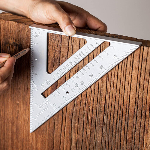 Aluminum Alloy Square Ruler 30cm Tri-Square for Carpenter 2