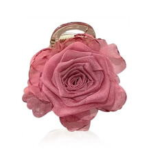 Rose Hair Clip for Women Acrylic Organza 1 Piece
