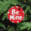 Ceramic Christmas Ornament Red White Heart Be Mine 5