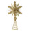 Snowflake Tree Topper Gold Red Glitter Iron Star 1pc 2