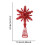 Snowflake Tree Topper Gold Red Glitter Iron Star 1pc 6