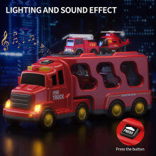5 in 1 Fire Engine Trucks for 3+ Boys & Girls with Light & Sound