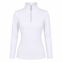 Oypla Coco Equestrian White Ladies Horse Riding Base Layer Shirt - M