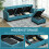 'L' Shape Modular Sofa, with Storage - Light Blue 7
