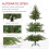 5ft Bushy and Bare Artificial Christmas Tree - Green 8