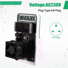 Minero en Solitario Bitax 601 Gamma Nerdaxe de 1200 GH/S, 18-22 W, BTC, Pantalla A Color, Chip ASIC BM1370, de S21 Pro, Enchufe Británico.