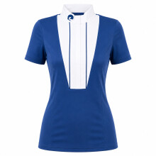 Oypla Coco Equestrian Navy Ladies Horse Riding Show Shirt - XS