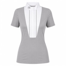 Oypla Coco Equestrian Grey Ladies Horse Riding Show Shirt - XXS