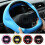 Silicone Steering Wheel Cover Black Solid Non-slip Universal 1