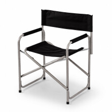 Oypla Lightweight Frame Folding Portable Black Outdoor Camping Directors Chair
