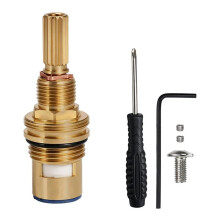 Messing 1-001 Wasserhahn Keramikkartusche Ersatz Kaltseite, Kompatibel mit für Newport Brass 365 850C, 1/4 Drehverschluss