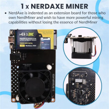 NerdAxe NerdMiner Miner para Bitaxe 500Gh/S Solo Lottery BTC Miner BM1366 ASIC Chip Lottery Mining Miner ENCHUFE del REINO UNIDO