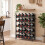 Homcom HOMCOM Wine Rack Freestanding 5-Tier 20-Bottle Capacity Black 1