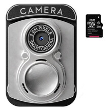Retro Thumb-Sized Digital Camera with CCD, Small and Portable, Suitable for Taking Photos and Videos