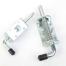 Federbelasteter Riegelstift, 4er-Pack, Schwerer Verzinkter Fassbolzen, Federbelasteter Riegel, Abschließbarer Türschloss