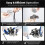 22pcs Disc Brake Caliper Compression Wind Back Tool Kit, Heavy Duty Brake Piston Caliper Compression Tool for Brake Pad 1