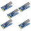 5 Stuks W5500 Ethernet-Netwerkmodules TCP/IP 51/STM32 SPI-Interface 3,3V 5V I/O MCU-Microcontrollerprogrammering Via W5100 6