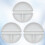White Plastic Painting Palettes Round 3 pcs 6