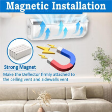2pcs Adjustable Magnetic Vent Cover for AC Vents, Suitable for Home Ceiling Regulators/Floor Heaters/Heating Systems