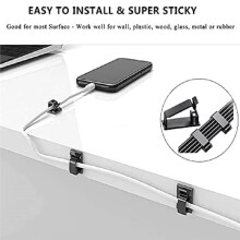 204 PCS Cable Management Kit,4 Wire Organizer Sleeve 7 Cable Holder Cord Clips 5 Roll Cable Organizer Straps for Home