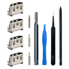 For PS5 Console -Compatible Port (Female) Replacement Part for Video/Signal Socket Port Repair Kit