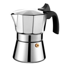 Cafetière Mocha Octogonale 150/300ml, Résistant Aux Chocs, Cafetière Italienne en Acier Inoxydable pour Préparation Manuelle sur la Cuisinière A