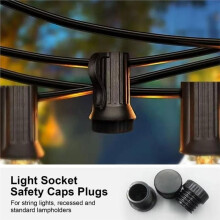 28Pz Tappi di Sicurezza per Portalampada E26 Coperture per Portalampada Tappi di Protezione per Luci A Stringa