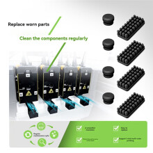 For Snapmaker U1 Silicone Brush, Heat Resistant Wear Resistant 3D Printer Parts for Nozzle Cleaning