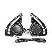 LED Daytime Running Light Front Fog Light for 2 2015-2017 White DRL Yellow Turn Signal Light Accessories