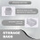 10X 3-Dimensional Storage Box Household Storage Box with Window Organizer Cloth Folding Large Capacity 30L 8
