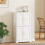 4-Door Kitchen Storage Cabinet with Adjustable Shelves - White 4