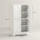 4-Door Kitchen Storage Cabinet with Adjustable Shelves - White 5