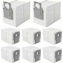 Paquet de 8 Sacs à Poussière pour  Q Revo, QV 35A,  Capacité de 3,5 L