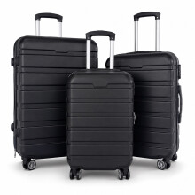 Oypla 20", 24", 28" 3pc Hard Shell ABS Luggage Suitcase Set
