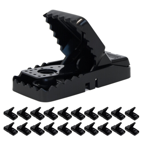 Oypla 20x Heavy Duty Reusable Instant Kill Plastic Mouse Snap Traps