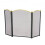 Oypla Oypla Heavy Duty Steel 3 Panel Fire Screen Spark Guard 1