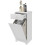 Single Hamper Laundry Storage Cabinet - White 2