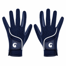 Coco Equestrian Blue (M) Breathable 3D Mesh Synthetic Leather Horse Riding Gloves