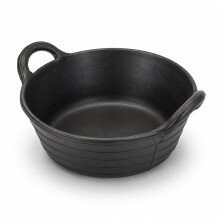 Oypla Coco Equestrian 12L Rubber Flexi Bowl Feed Trough with Handles