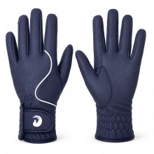Coco Equestrian Blue (XS) Breathable Synthetic Leather Horse Riding Gloves