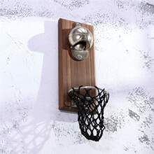 Basketball Court Bottle Opener Basketball Hoop Wall Mount