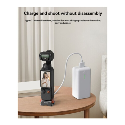 VRIG Multifunction Quick Release Magnetic Charging Base with 1/4inch Arca//AC Mount for Osmo Pocket 3 Camera Accessories B