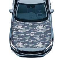 Car Hood Cover Blue Camo Weatherproof Sunproof Universal