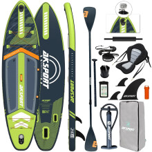 AKSPORT 11' Inflatable Stand-Up Paddle Board with Upgraded SUP Accessories Kit Extra Wide 34" DesignPremium SUP Board for Adults & Youth of All Levels
